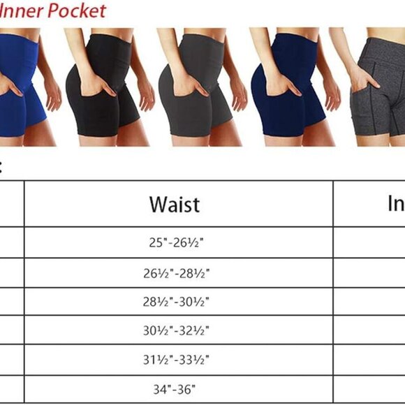 Slim Fit Orange Yoga Shorts for Women with High Waist & Deep Pockets, 4-Way Stre - Picture 6 of 6